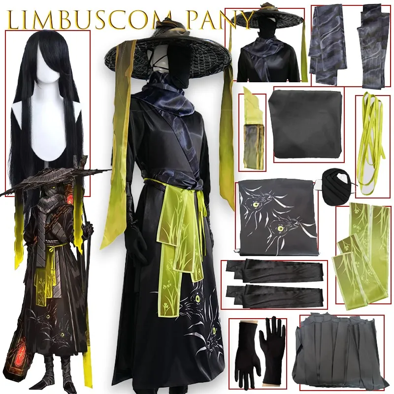 

LimbCom Pany Zilu Cos обычный черный шип рассада аниме костюм косплей наряд Хэллоуин униформа ролевая игра сексуальное Рождество