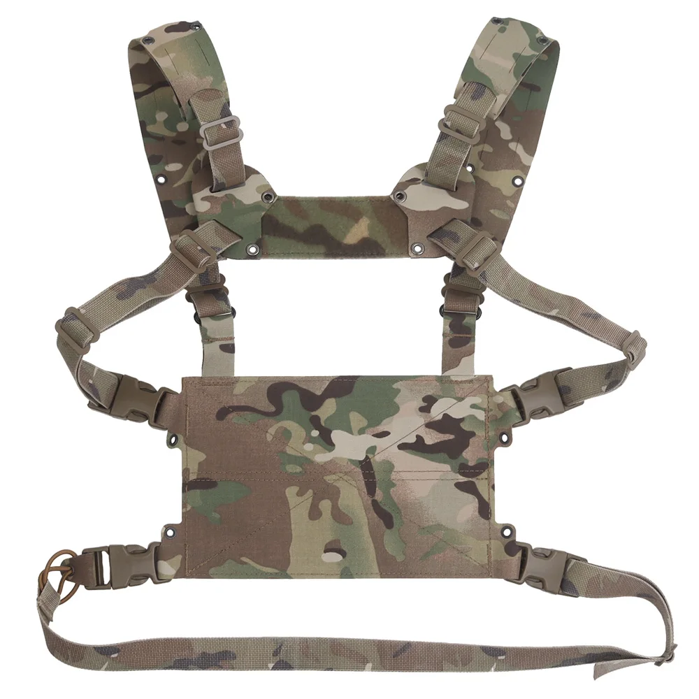 전술 페로 스타일 체스트 리그 베스트 MOLLE V2 미니 H형 경량 어썰트 트레이닝 플레이트 캐리어 프론트 플랩 어댑트 기어 썸네일 2