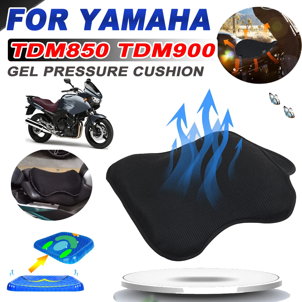 2011 For YAMAHA TDM900 TDM850 TDM 900 TDM 850 ALL YEAR Motorcycle Accessories Breathable Pressure Relief Gel Seat Cushion Cover