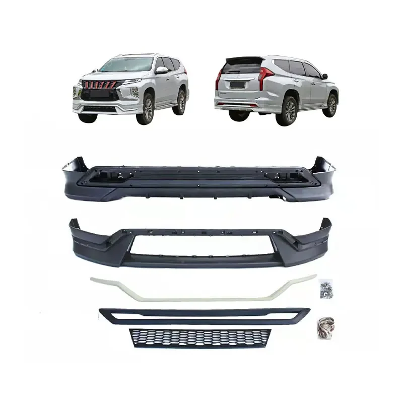 

FULI Car Bumpers Body Kit Front Lip Rear Bumper Lip for Pajero Sport 2016-2020