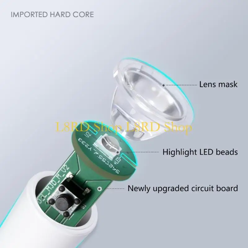 L8RD UV LED เล็บไฟฉายปากกาสำหรับเล็บ 3W เจลเครื่องอบแห้งขนาดใหญ่-Touch LED สมาร์ท-เครื่องเป่าเล็บแบบพกพา