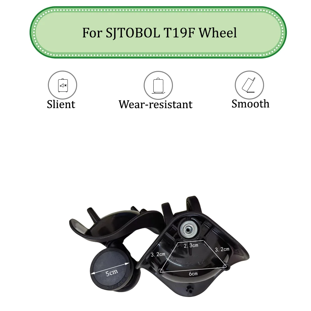 

For SJTOBOL T19F Universal Wheel Replacement Suitcase Silent Smooth Shock Absorbing Durable Convenient Accessories Caster Wheels