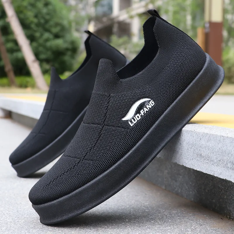 Large size men's shoes, breathable, comfortable, casual shoes for the elderly, non-slip, lightweight, suitable for middle-aged a