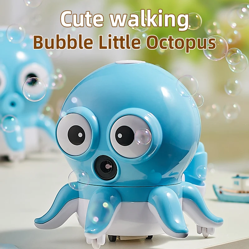 

Children's Electric Toy, Adorable and Fun Octopus Bubble Blower Toy, Omnidirectional Walking Sound and Light Toy