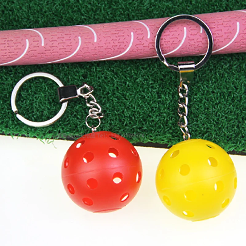 Sport Styles Mini Pickleball Keychain Unisex Metal Pickleball Racket Key Ring Purse Bag Backpack Decor Accessories