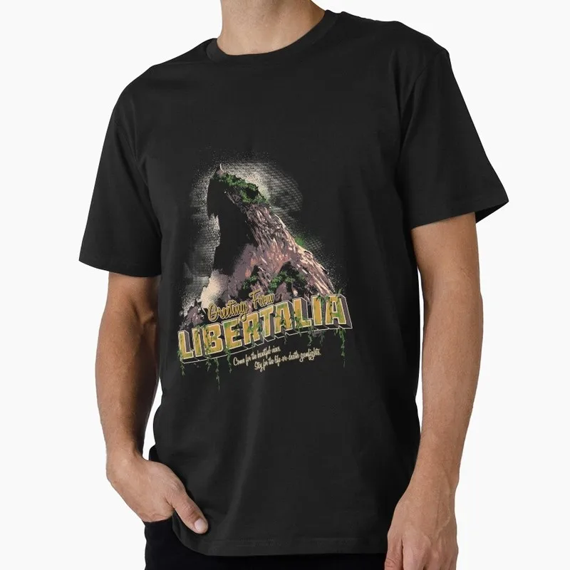 Greetings from Libertalia Adventure Tours Uncharted Gift For Fans Gamer T Shirt Short Sleeve Video game Graphic Clothes All Size