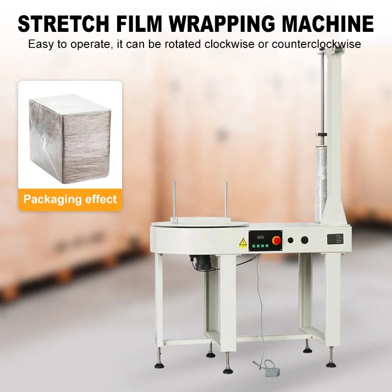 Bp800S Automatic Carton Packing Machine Plastic Pe Stretch Film Vertical Wrapping Machine for Air Cylinder