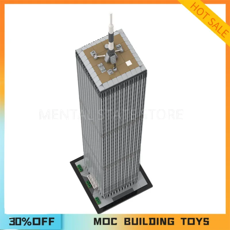 2126PCS Customized MOC World Trade Center 1:800 Scale Building Blocks Technology Bricks DIY Creative Assembly Toy Holiday Gifts