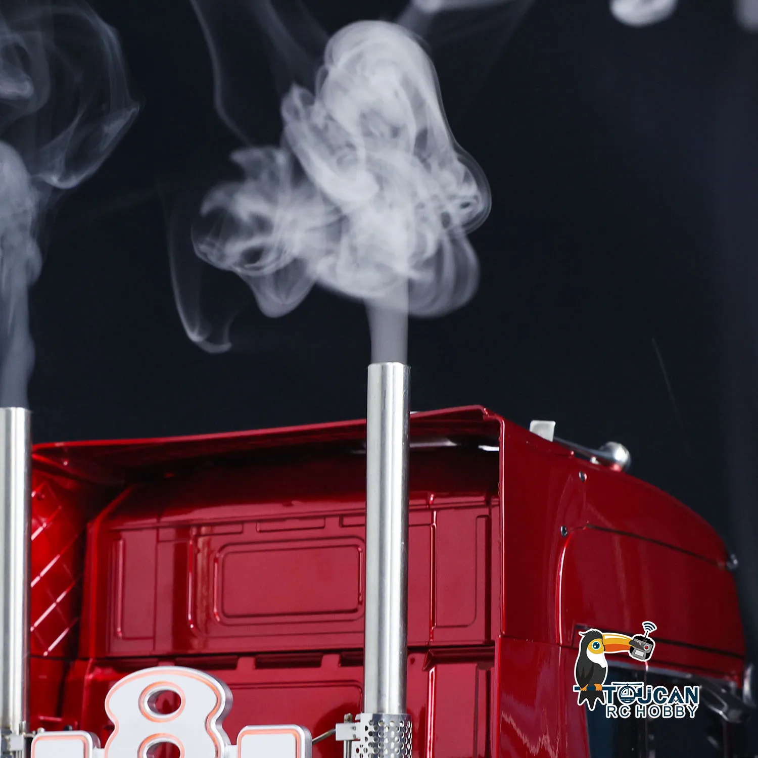 

Toys 1/14 6x6 RC Tractor Truck TOUCAN DIY Metal Chassis Remote Control Cars Lights Sounds System Smoke Unit Vehicle Model Gift