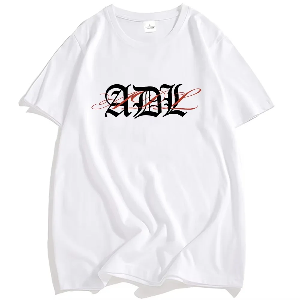 Camiseta con Logo de Yeat ADL, camiseta con estampado gráfico de diseño de rapero, camiseta de algodón de manga corta para verano, camiseta holgada informal con cuello redondo, ropa de calle Unisex