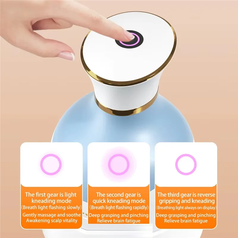 

AAAU-Wireless Electric Multifunction Massager - Scalp Kneading For Hair Growth, Shoulder Vibration Therapy