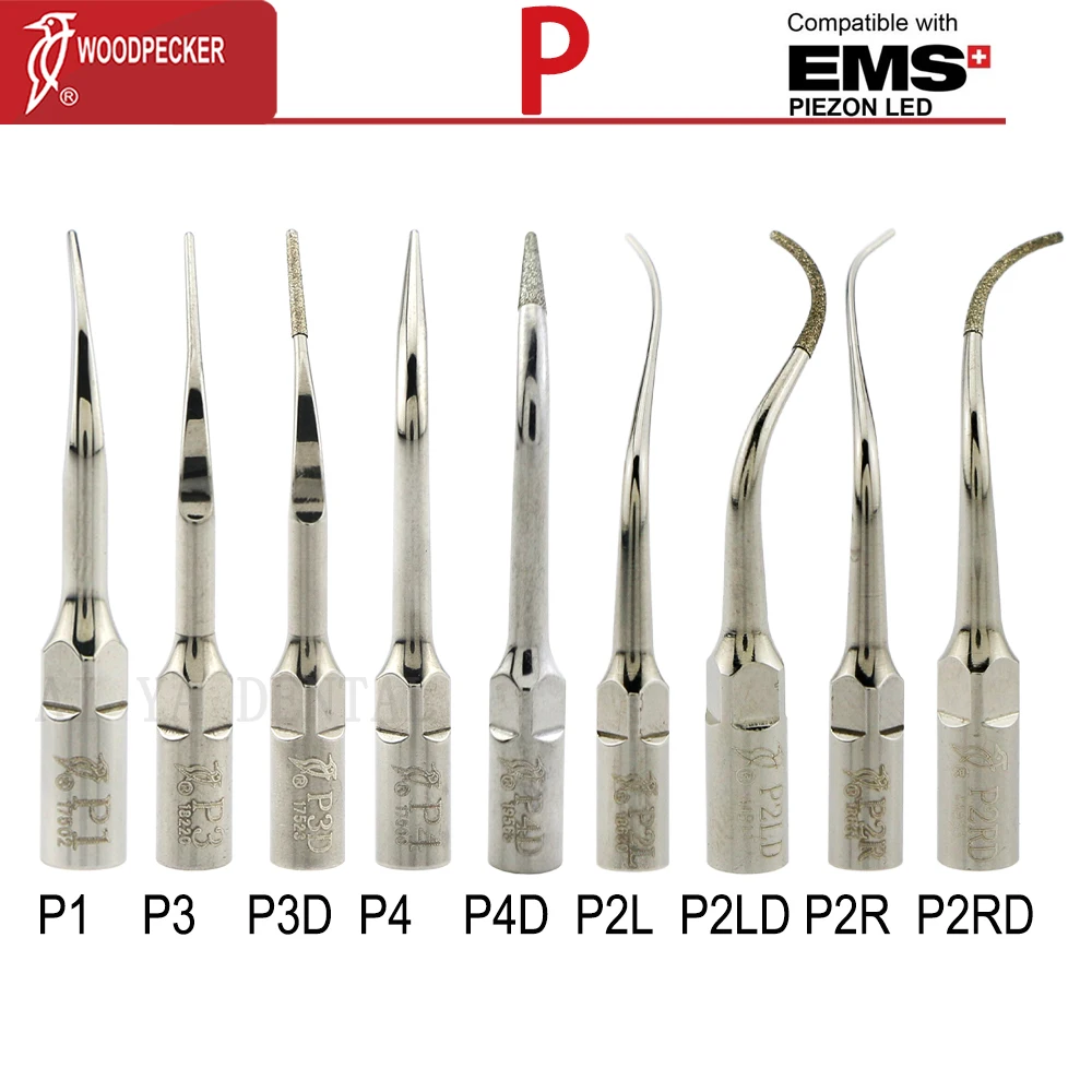 woodpecker dental ultrasonic tips Periodontics Endodontics Endo Perio Scaling Tips dental endodontics P-Series For EMS UDS