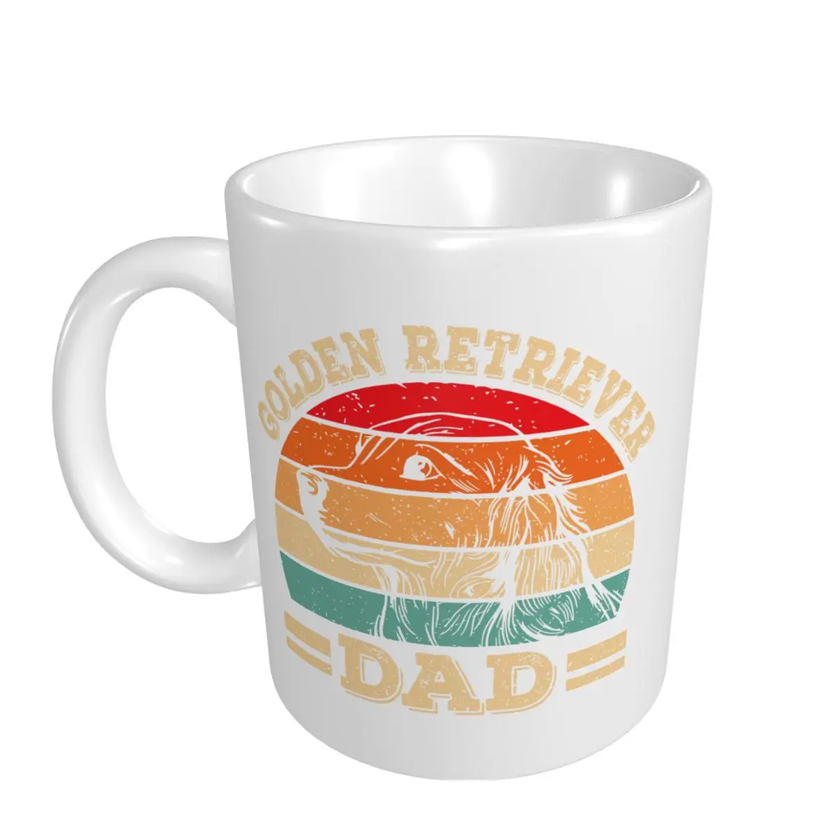 Mark Cup Mug Golden Retriever Dog DAD Coffee Mugs Tea Milk Water Cup Travel Mugs For Office Home