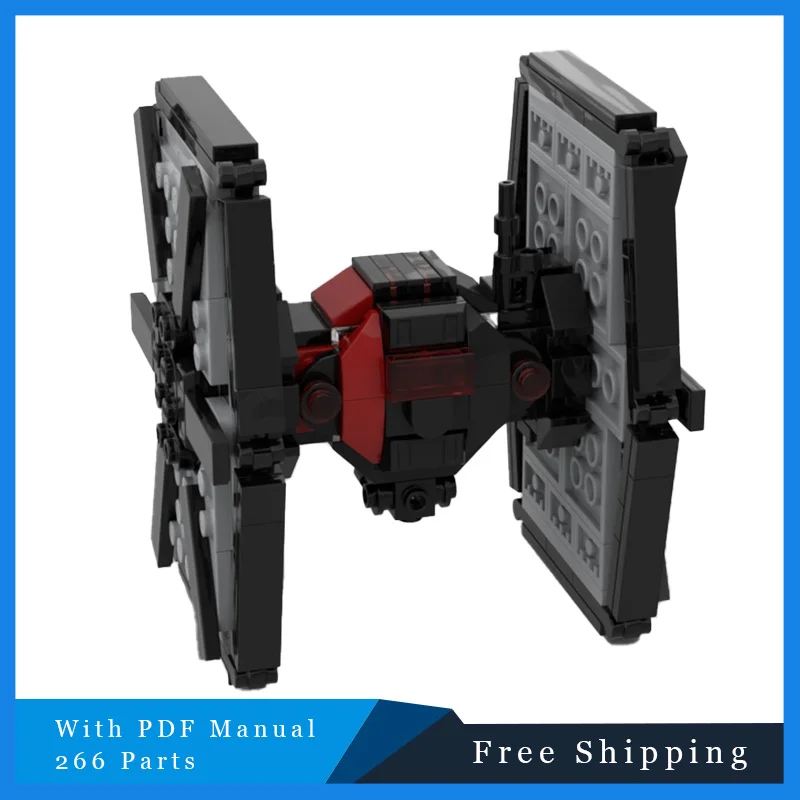 Bloc de construction modulaire, série de guerre MOC, technologie de vaisseau spatial de Combat, modèle d'assemblage créatif, jouet pour enfants, cadeau de Festival, 266 pièces