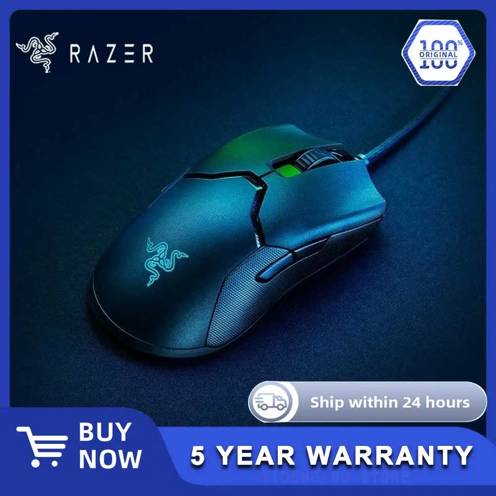 

Новая проводная игровая мышь Razer Viper 8 кГц: самые быстрые игровые коммутаторы, оптический датчик 20K DPI, 8 программируемых кнопок, 100% оригинал