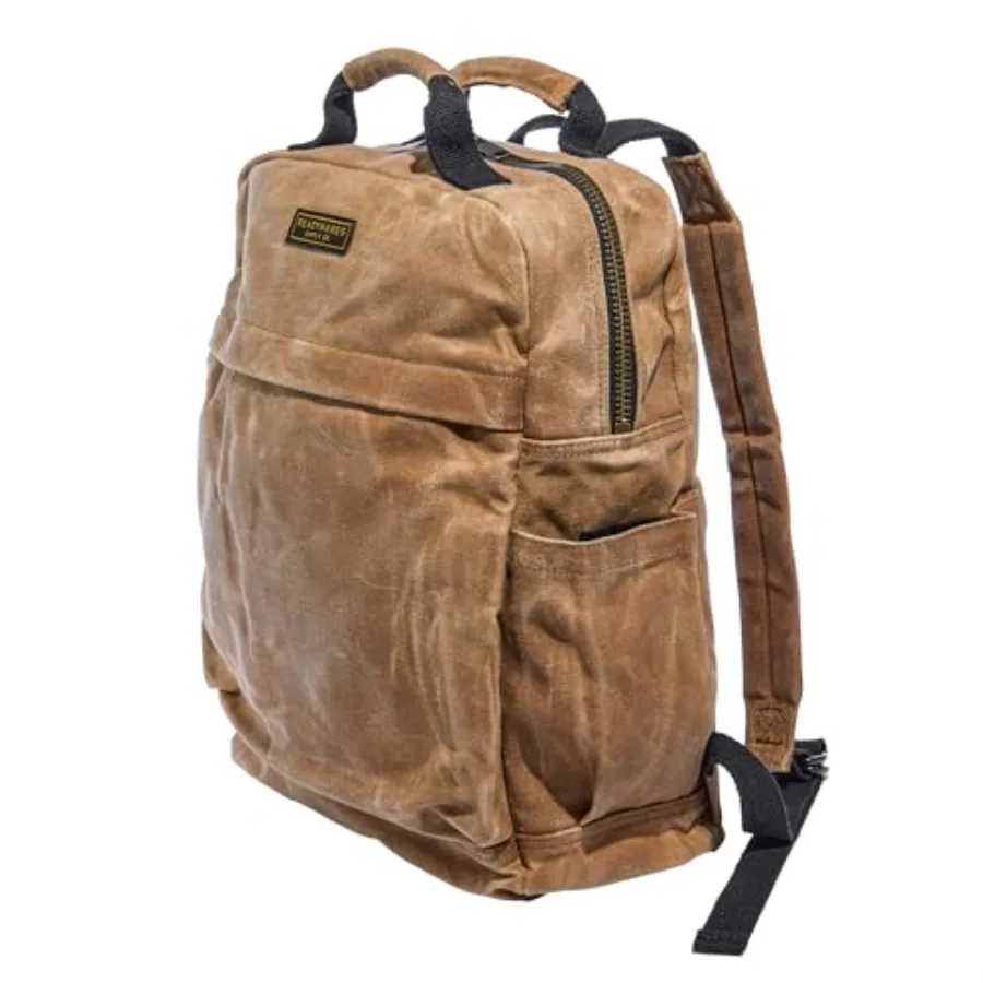 حقيبة ظهر من القماش المشمع من Readywares حقيبة ظهر متينة مع حقيبة كمبيوتر محمول مقاومة للماء حقيبة سفر للعمل والتنقل المدرسي أو الخارجي