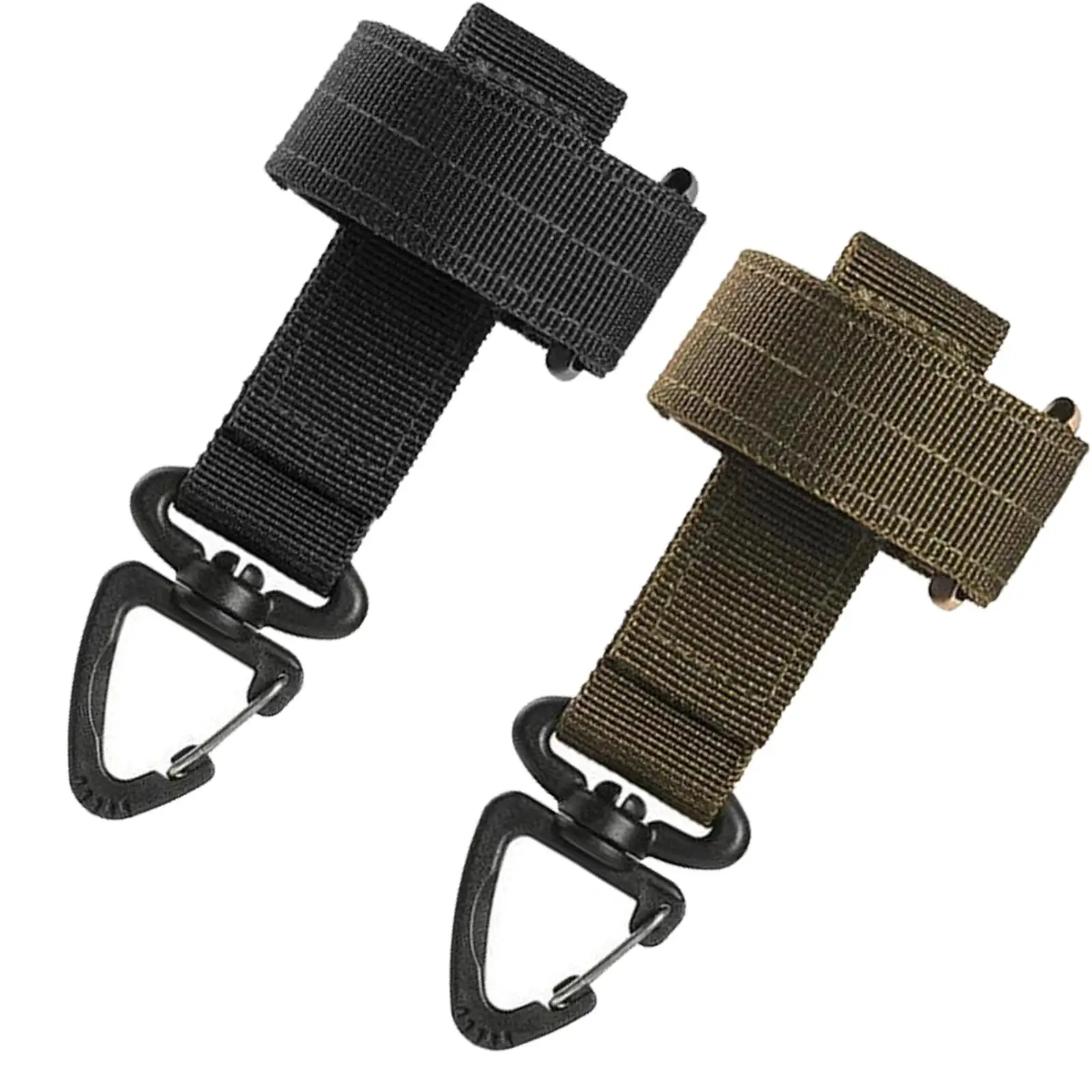 2x Nylon Glove Holder Strap Climbing Rope Hanger Rotatable Clip Accessories