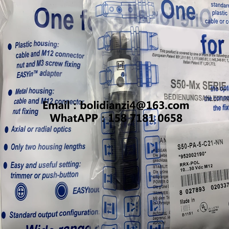 Fast delivery sensor  S50-PA-5-T01-PP S50-PA-5-T01-NN  S50-PA-5-C21-PP S50-PA-5-C21-NN In stock