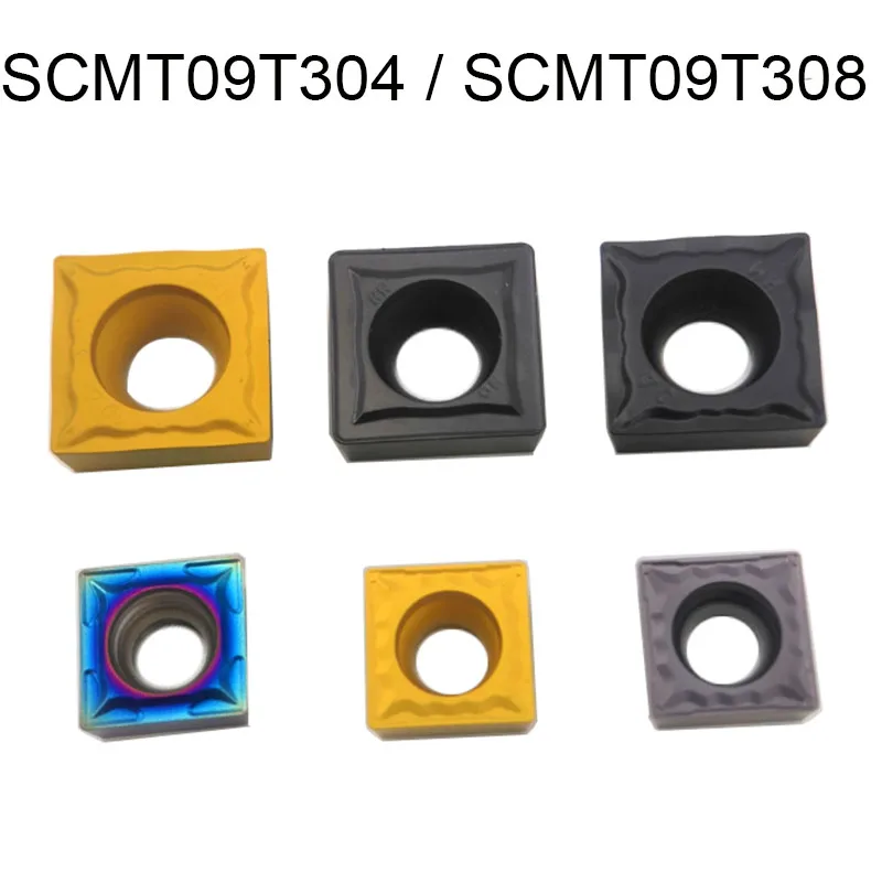 

10PCS Carbide Insert SCMT09T304 SCMT09T308 HM HR HMP CNC turning tool carbide turning tool insert For Steel Stainless steel