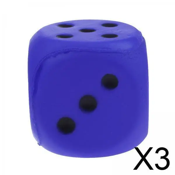 

3x4cm Dot Dices Kids Educational Toys 6 Sided for Home Playing Games Blue