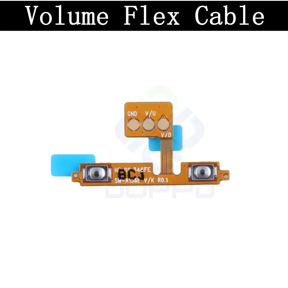 Top Ear Loud Speaker SIM Card Tray Charging Port Board For Samsung A15 A155F Fingerprint Sensor Volume Motherboard Flex Cable