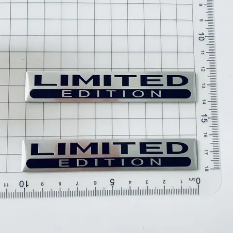 3D Metal LIMITED EDITION Emblem Sticker Aluminium Logo Car Fender Badge Trunk Decal Special EDITION Stikcer Accessories 10 best sales lada logo - №2