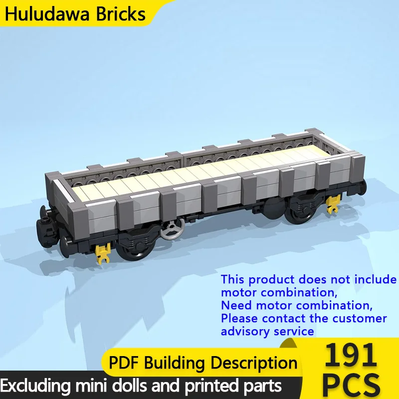 

Модель городской автомобиль MOC, строительные кирпичи, 8-колесный серый бортовой вагон, модульная технология, детские праздничные подарки, сборка игрушек, костюм