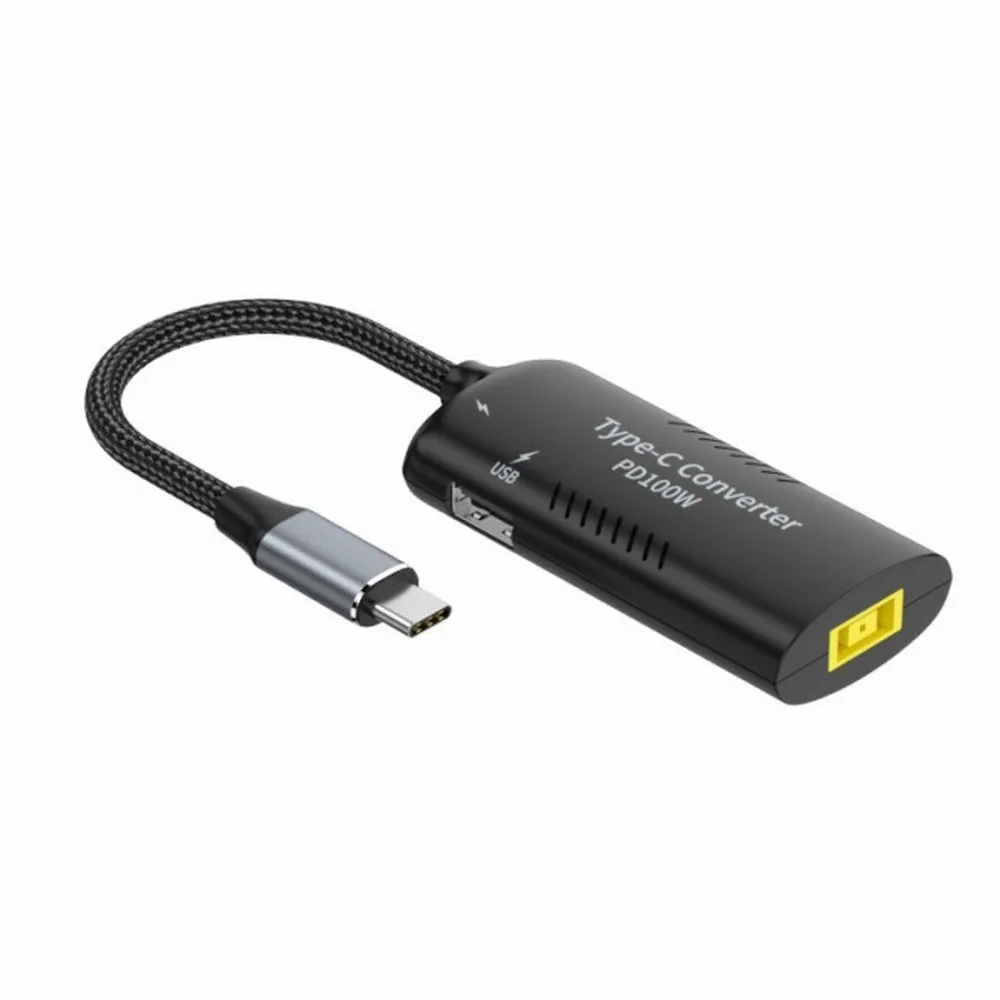 Tipo-C PD 100 W Conversor de energia Thinpad X1 Entrada para 100 W Dual Tipo C e Tipo-A Saída PD Emulador Gatilho Cabo de carga Adapte