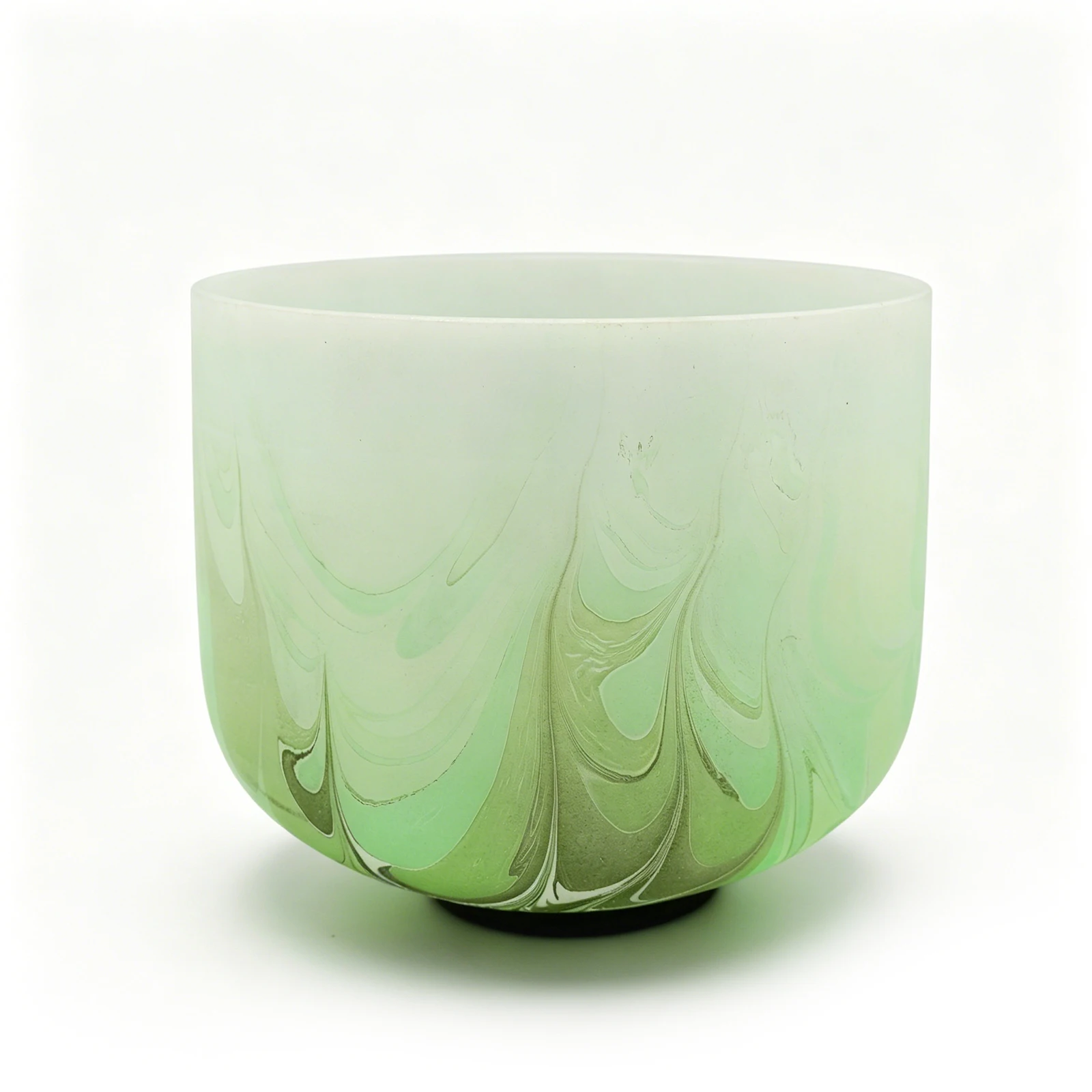 

Hye-eun Colorful Pattern Hand Painted Frosted Crystal Singing Bowls for Sound Healing and Meditation