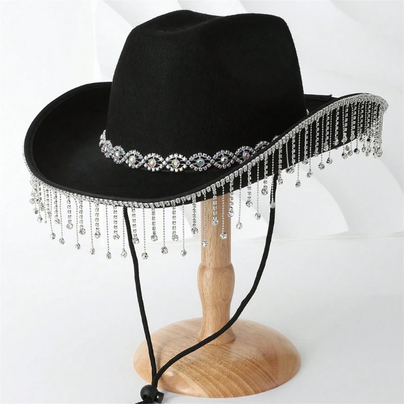 

Bachelorette Party Hat Bride Hat Fringe Glitter Hat Courts Stylish Elegant Hat for Fashion Youth and Sports Enthusiasts