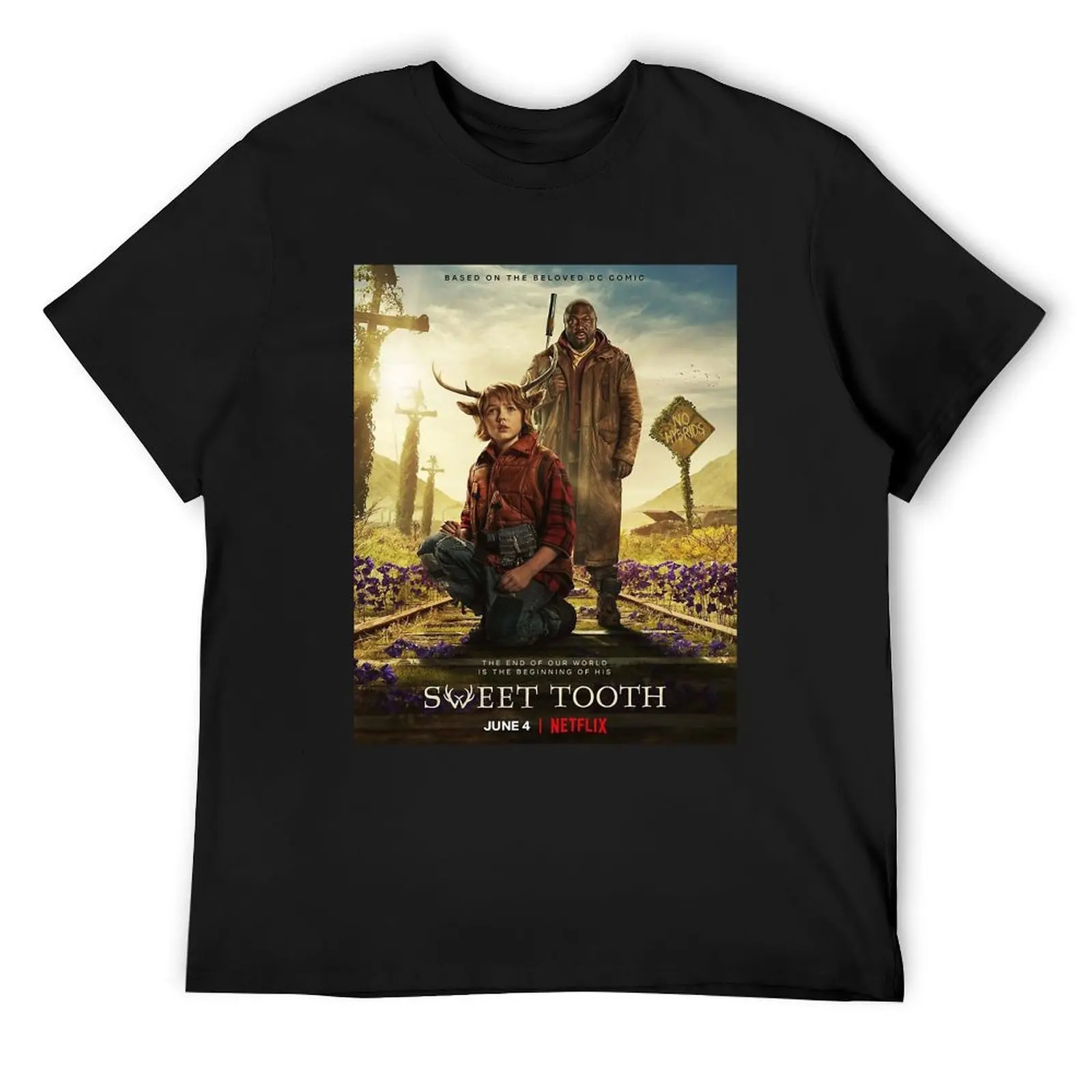 Sweet Tooth movie T-Shirt anime sweat tees Short sleeve tee men