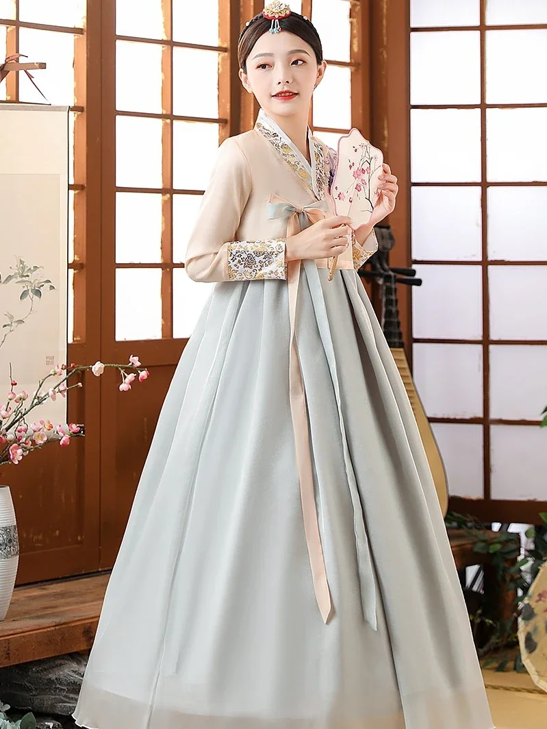 Abbigliamento Abito da ballo nazionale asiatico Abito tradizionale coreano da fata Hanbok Abito da donna Hanbok da sposa per palazzo per palcoscenico