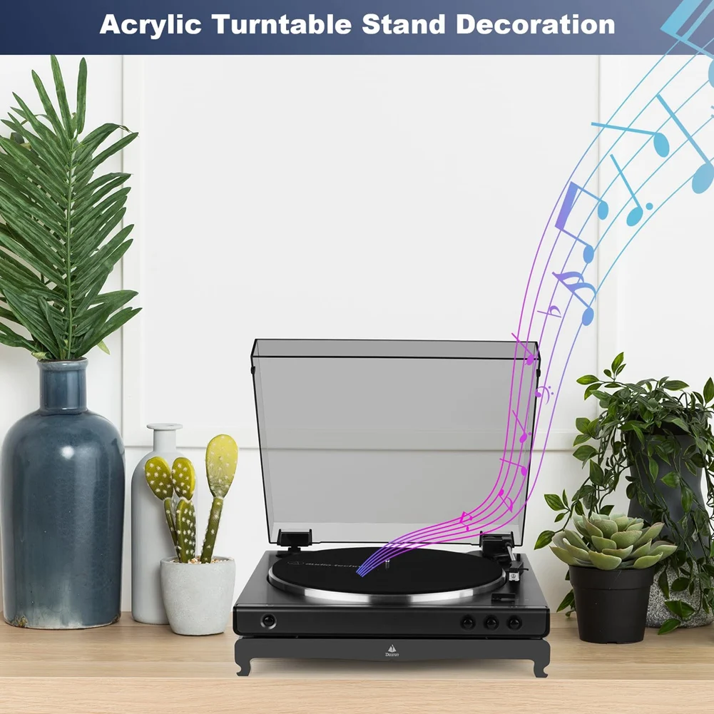 TXESIGN Desktop Stand For Audio-Technica AT-LP60XBT-BK Turntable Desktop Anti-Slip Base Mount