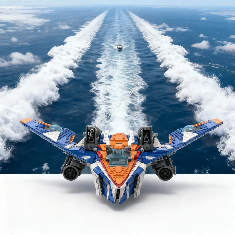 1655pcs MOC Marvelled Guardians Galaxy UCS Rockets Warbird Starship Model Building Blocks Architecture Festival Gifts Toy