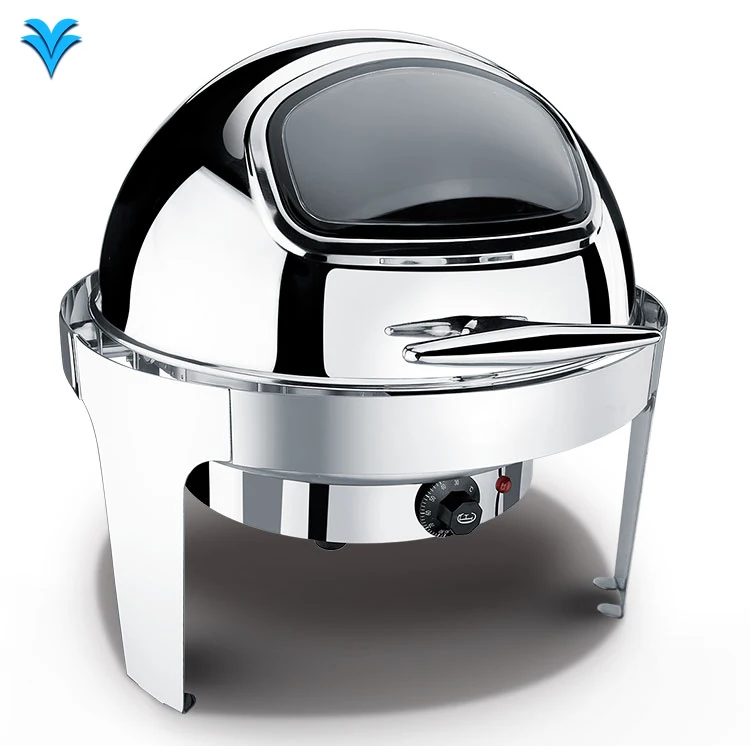 

Толстая нержавеющая сталь для шведского стола, дорожная молюска, круглая изоляционная кастрюля для отеля, печь для завтрака в шведском столе