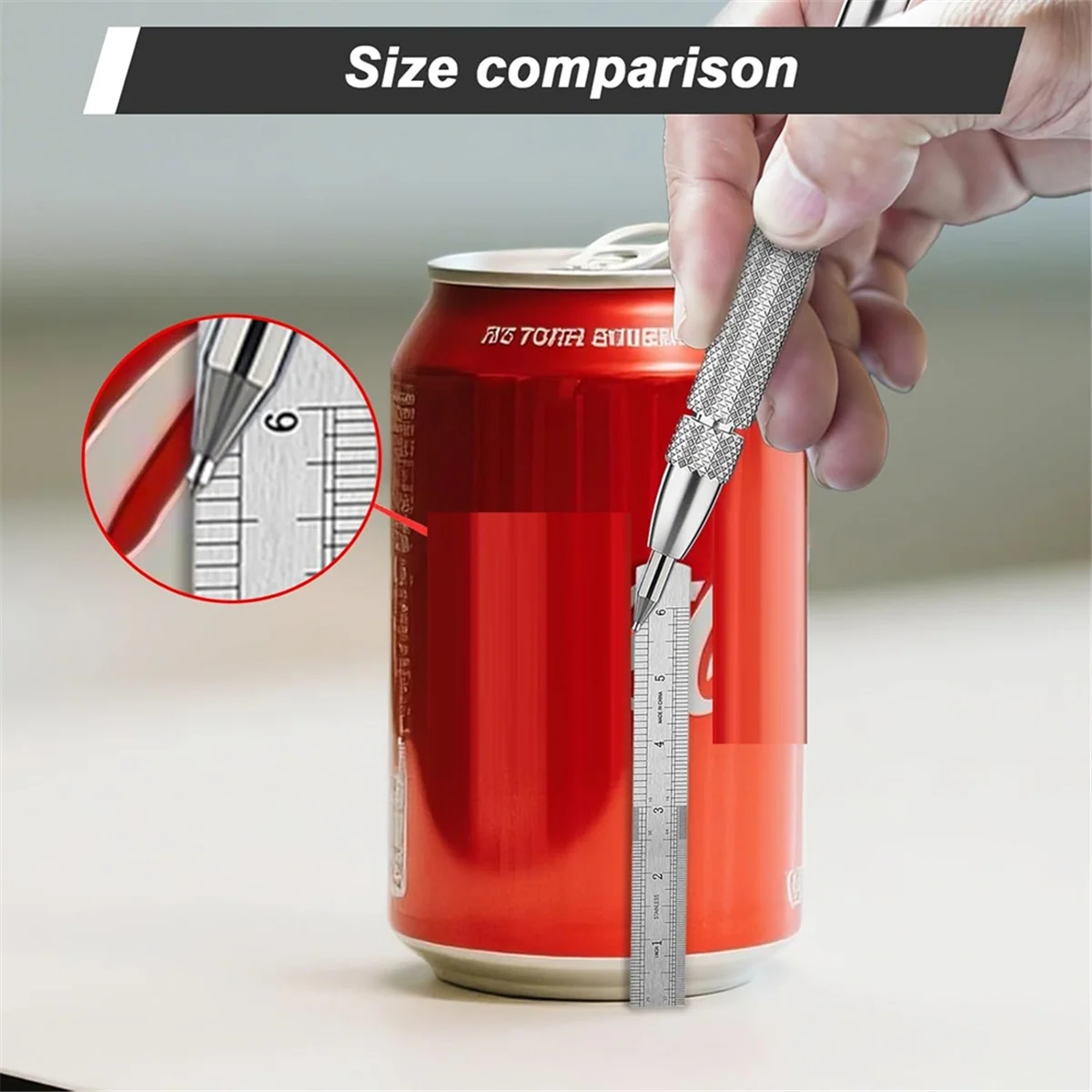 A002 Tungsten Carbide Scriber Set for Metalworking,Magnetic Knurled Engraving Tool for Steel/Glass/CeramicsWelding Scribe Kit