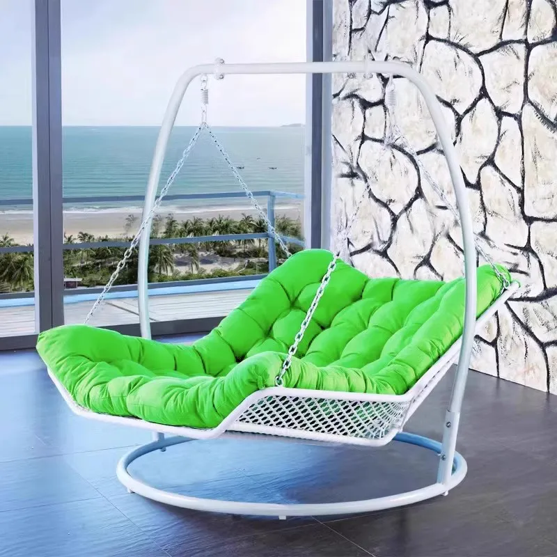 X-S  Rocking chair double hammock hammock woven rattan chair outdoor swing HG