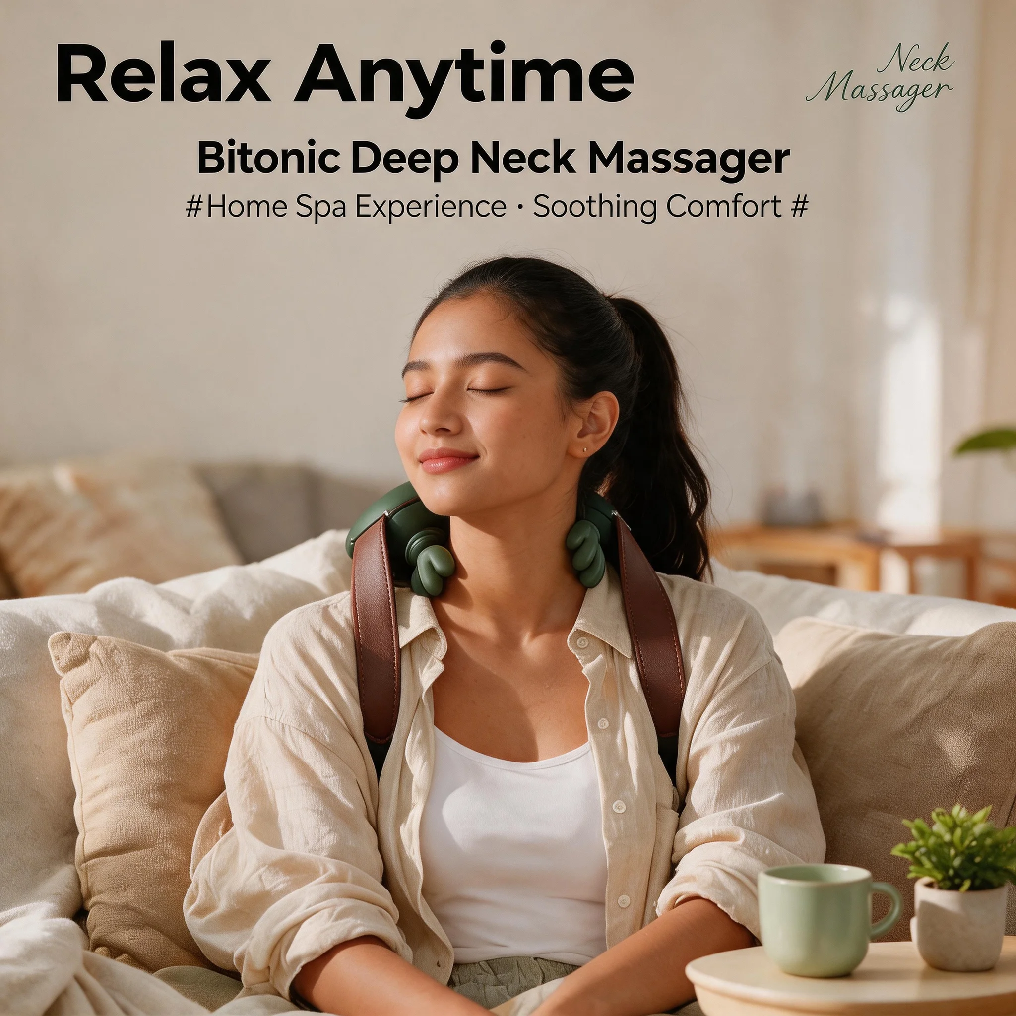 JianYouCare New shoulder and neck massager Master-level Massage Technique Finger Pressure Deep Kneading Relaxation Stress Relief