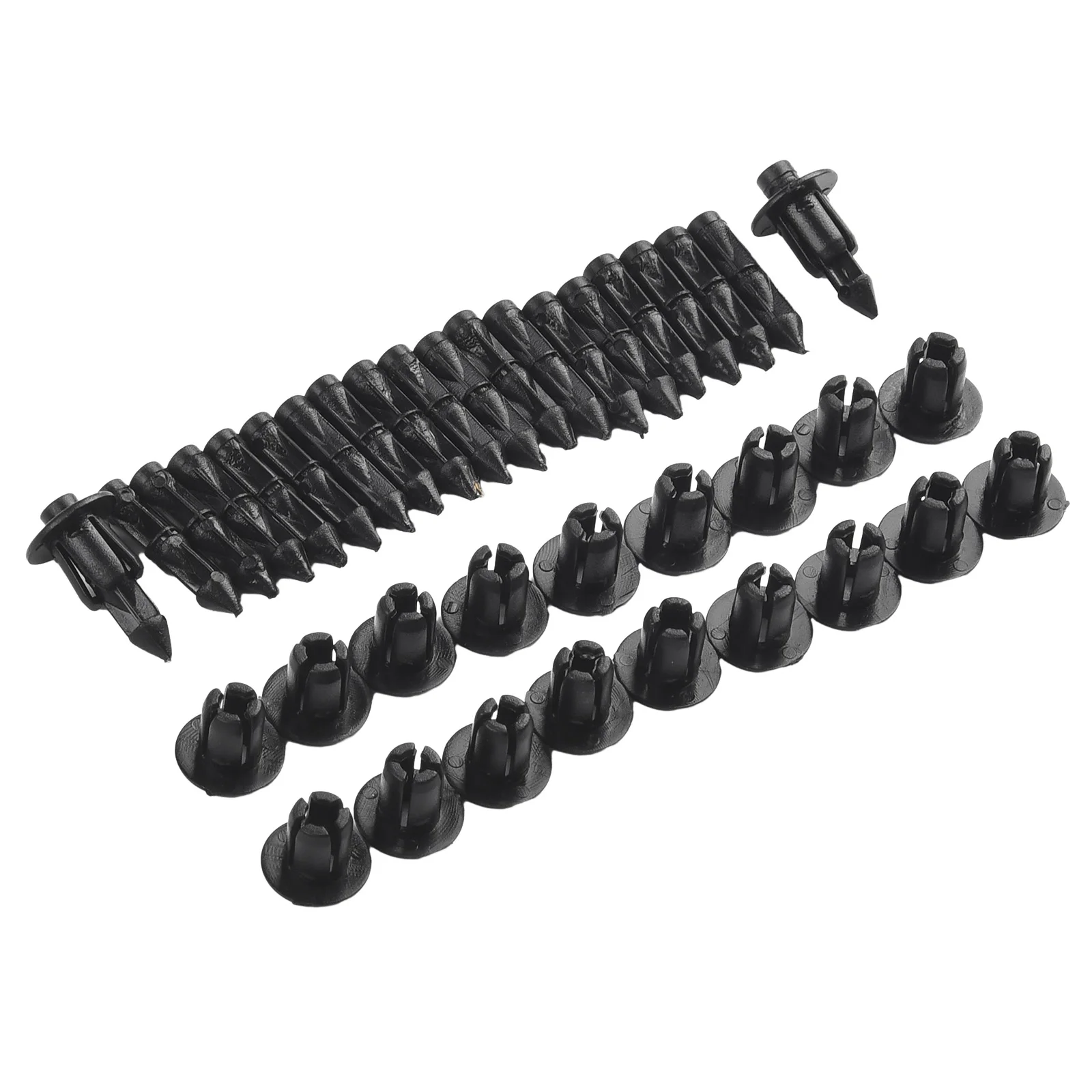 20 Pack of 6mm Plastic Fastener Clips for Motorcycle Fairings and Trim Panels Suitable for Suzuki and For Toyota