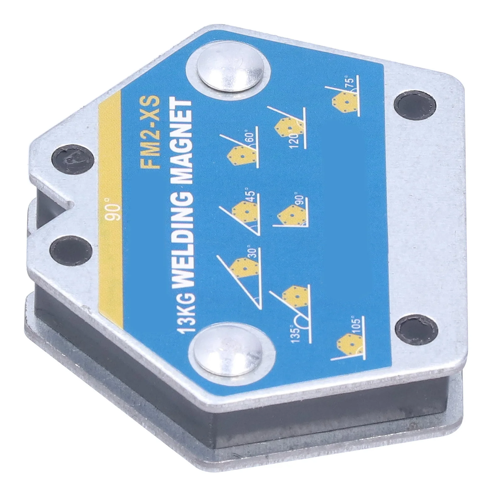 4 szt. Magnetyczny pozycjoner spawalniczy Magnesy spawalnicze Uchwyt wielokątny do mocowania Kwadratowy uchwyt żelazny Narzędzia 30 ° -105 °   13KG