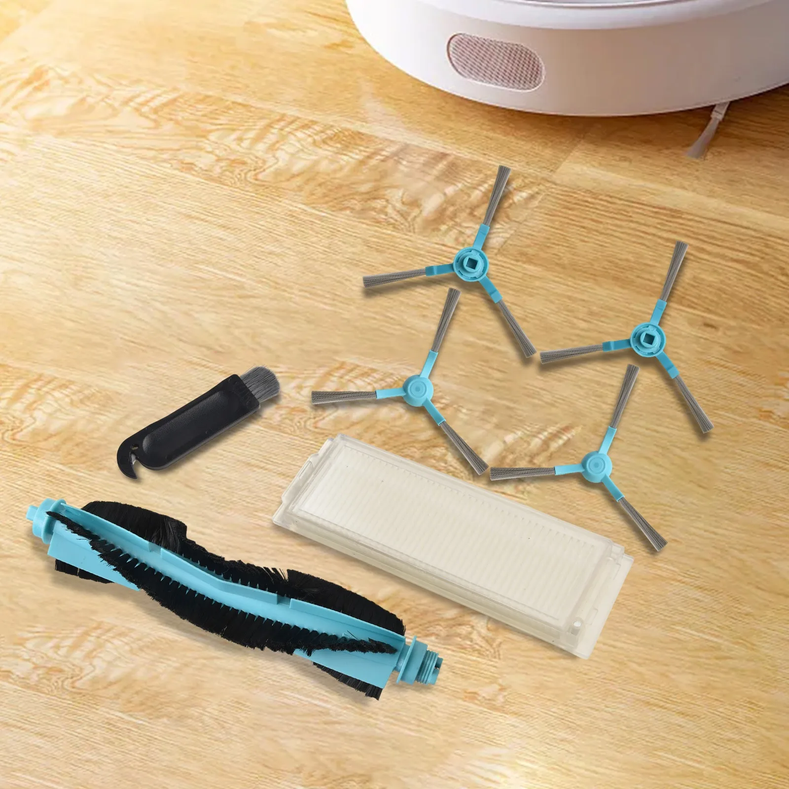 فرشاة دوارة فرشاة جانبية مجموعة فرش تنظيف المرشح ل Cecotec ل Conga 3290 3390 3490 3590 مكنسة كهربائية أجزاء تنظيف المنزل