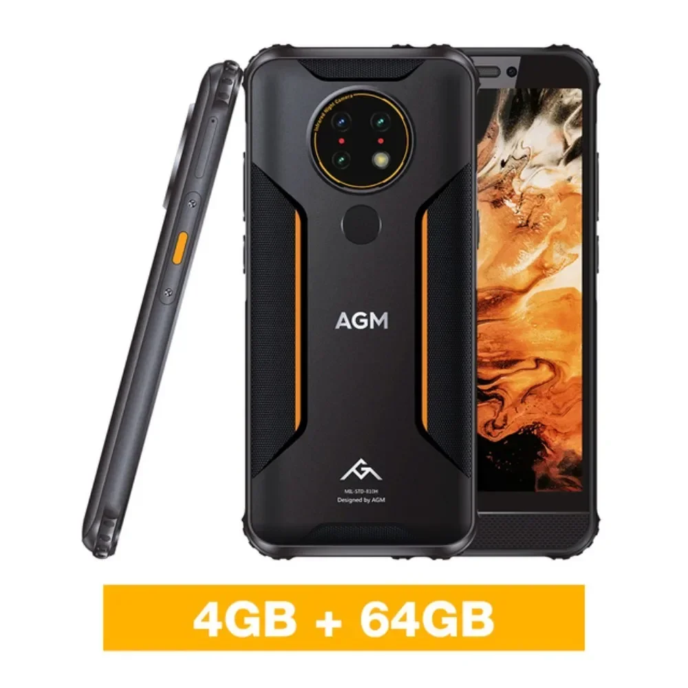 AGM H3 Rugged Smartphone - 5.7' HD Display 8MP Dual Camera IP68/Rugged/NFC/5400mAh 20MP Night Vision Waterproof Android 11