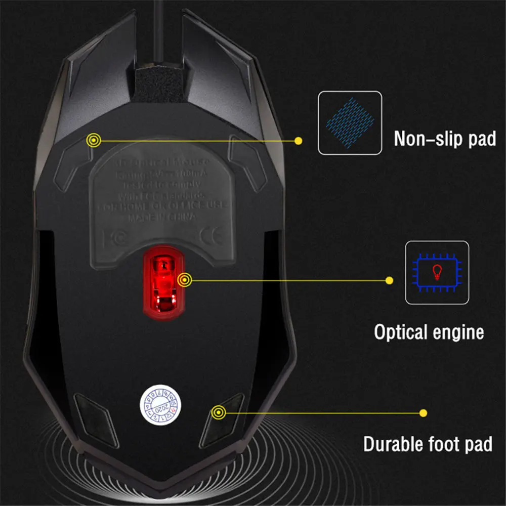 LED Backlit USB Gaming Mouse 6