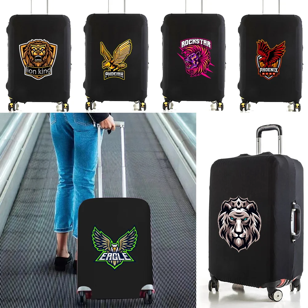 Travel Essentials Luggage Protective Cover for 18-28 Inch Traveling Accessories Trolley Bag Elastic Suitcase Case Teamlogo Print