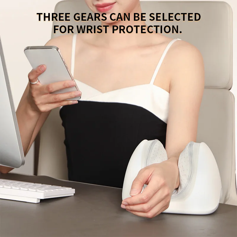 المكتبة الذكية 2025 مدلك يدوي كهربائي لاسلكي مع استرخاء تسخين ضغط الهواء لمفاصل المعصم #3