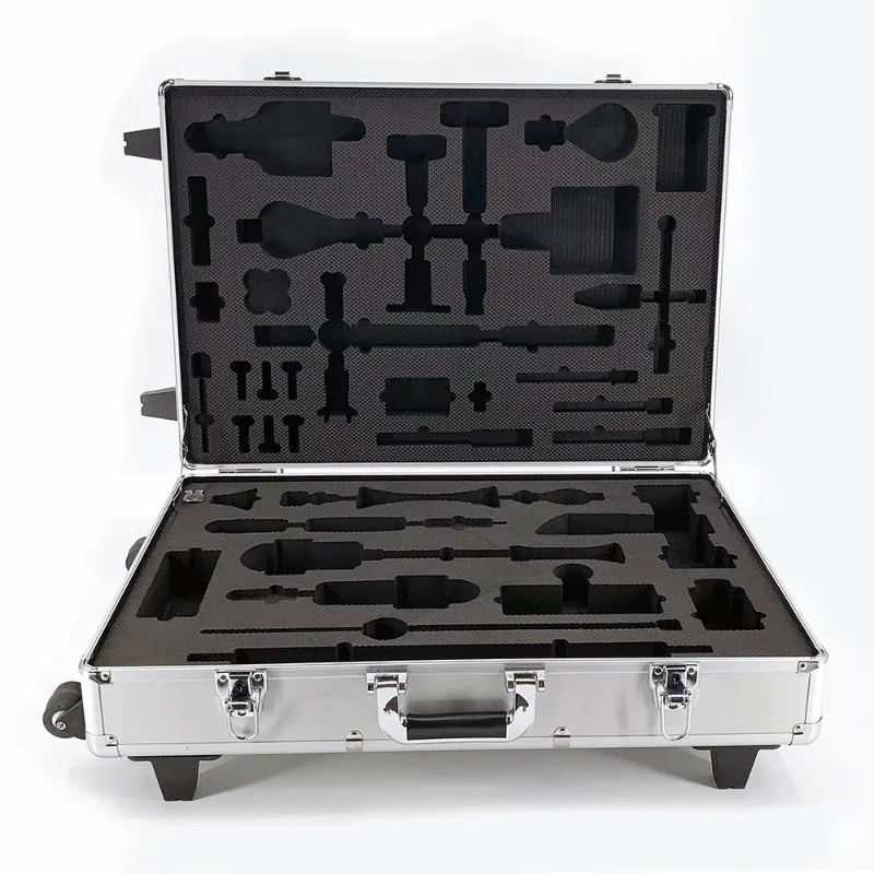 Aluminum Trolley Tool Case with Wheels Household Workshop Repair Hand Trolley