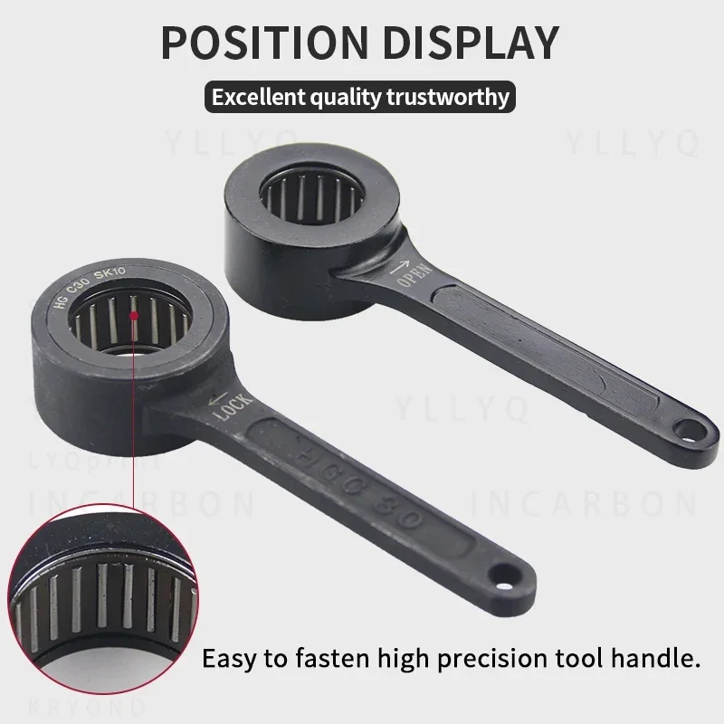 SK10-C27 SK10-C30/35/40 SK20-C50 C48 Chuck Wrench Bearing Wrench CNC Lathe Tool Holder GSK/GER Milling Cutter Shank Nut Wrench