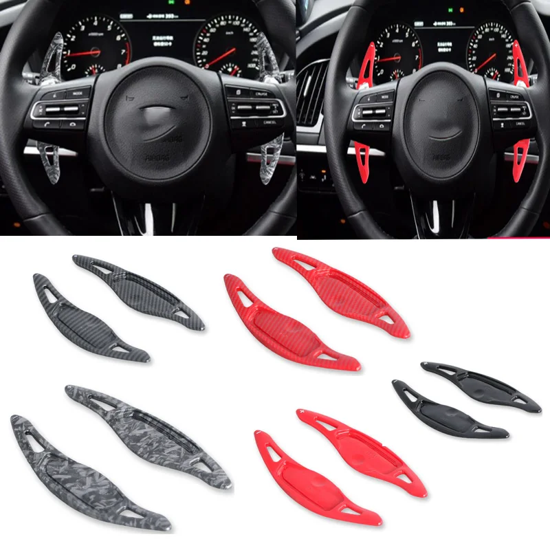 

Для KIA Stinger 2018 2019 2020 2021 2022 2023 ABS автомобильный руль переключения передач весло переключения передач аксессуары для интерьера