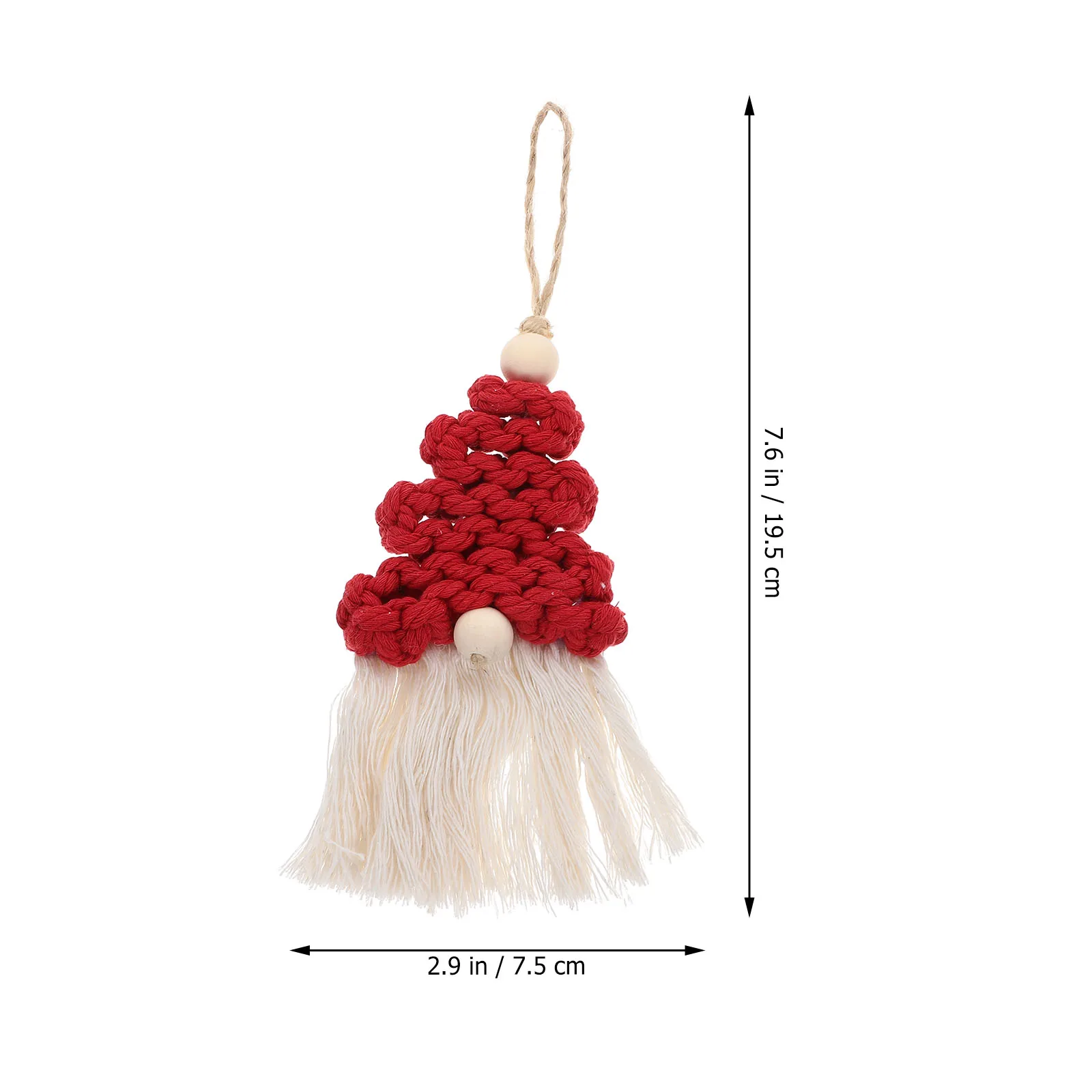 

3pcs Christmas Tree Hanging Ornaments Xmas Pendant Macrame Decor Reusable Holiday Hanging Decorations For Home Hotel Mall Party