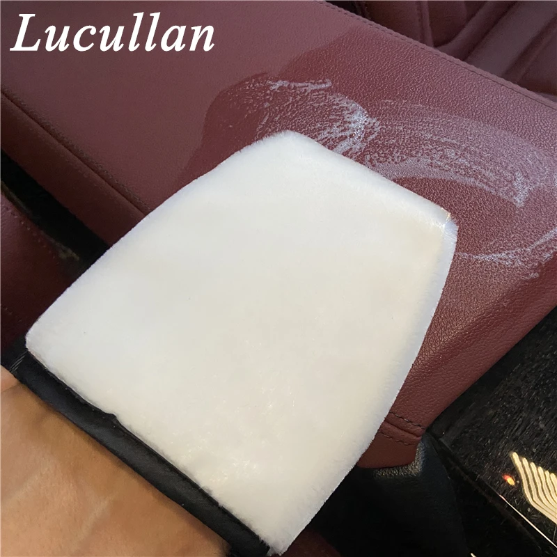 Lucullan 4th Interior Scrubbing Mitt One Side Brush-like Bristle,The Other Yellow Terry Clothes